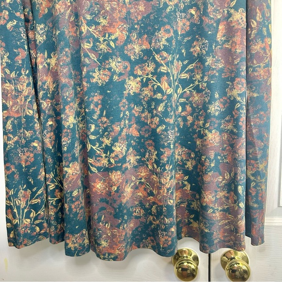 Peruvian Connection Twilight Meadow Top Pima Cotton & Modal Tunic Sz M/L - Picture 4 of 16